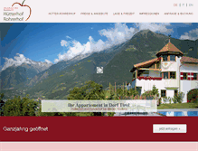 Tablet Screenshot of huetter-rohrerhof.com